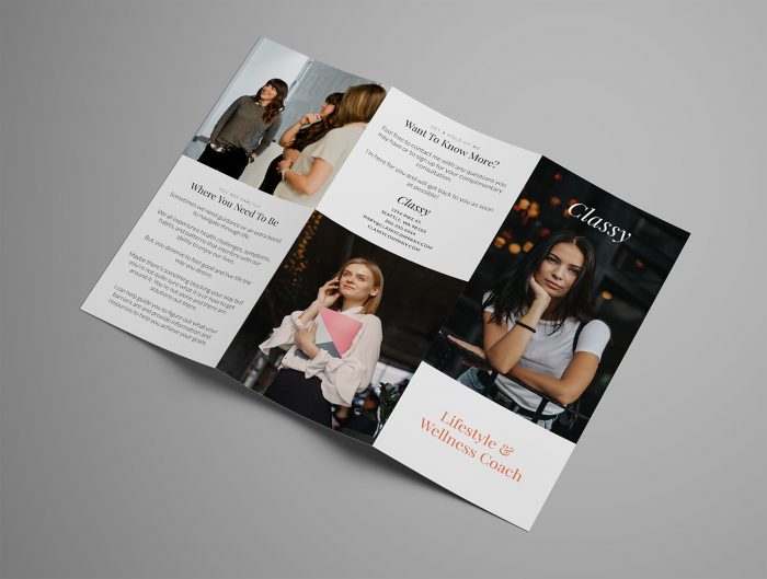 Ariyah Classy Trifold Brochure Template Outside