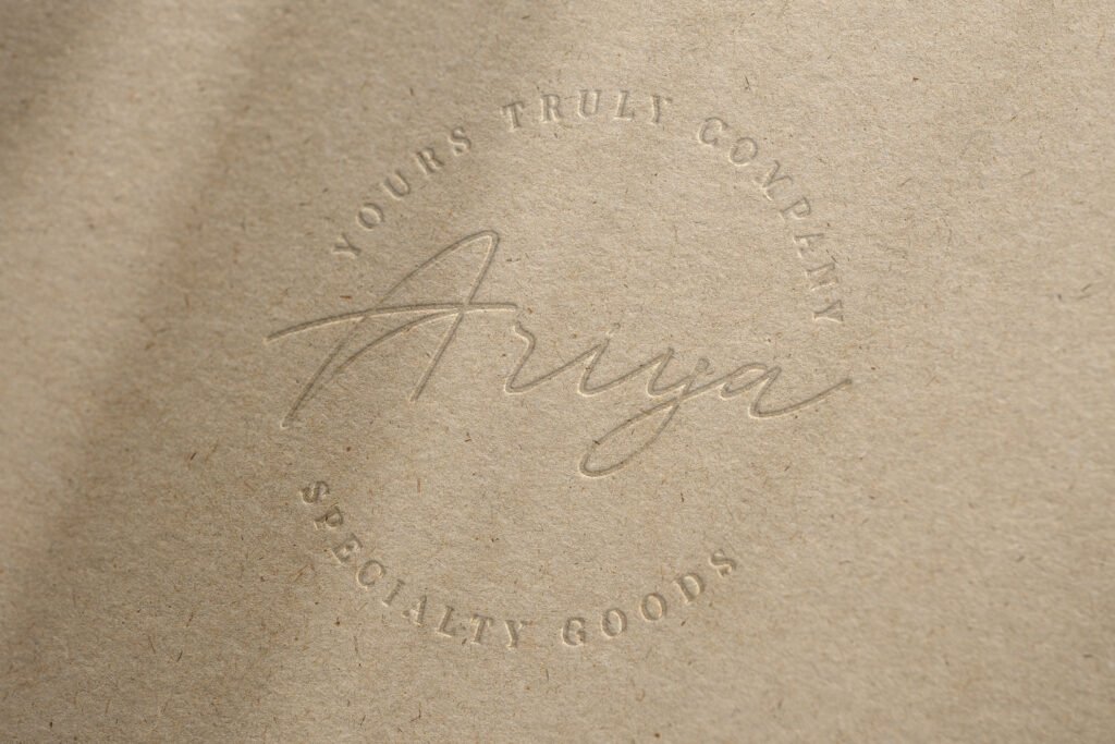 Ariyah specialty goods logo example