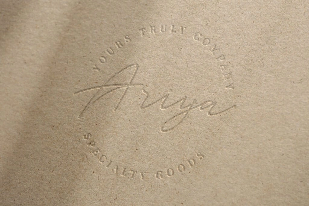 Ariyah specialty goods logo example