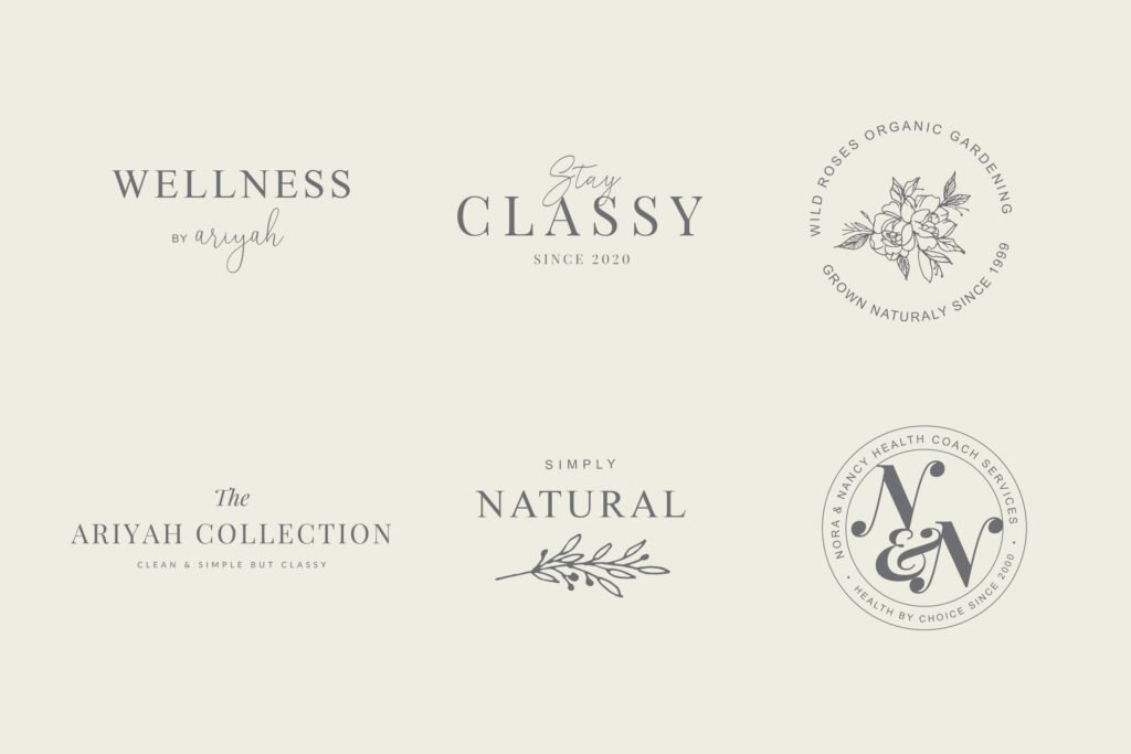 Wellness and health logos