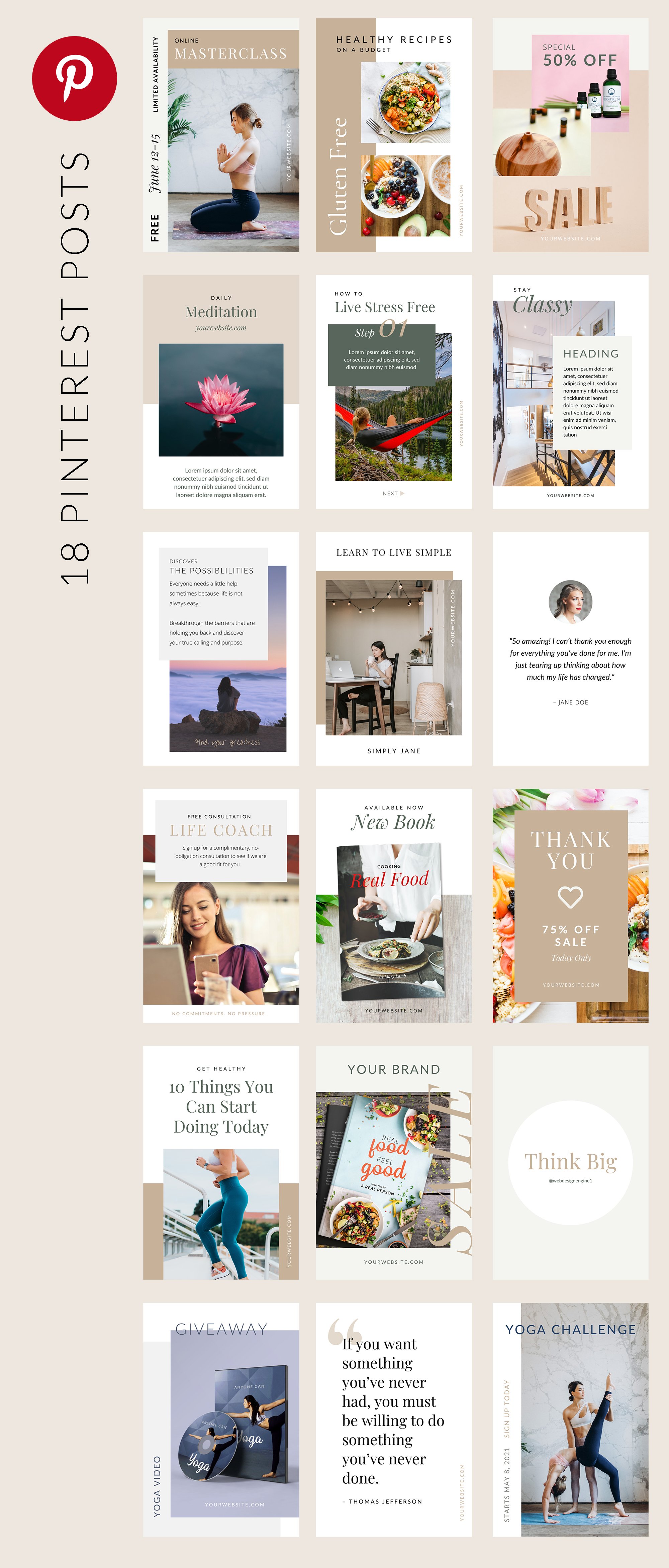 Clean & Classy Pinterest Posts