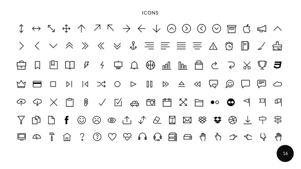 Ariyah Clean & Simple PowePoint Presentation Icons